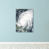 Hurrikan Wilma über Mexiko Leinwanddruck (Insitu (Holzboden))