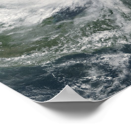 Hurrikan Wilma über Mexiko Poster (Ecke)