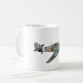 Hurrikan WW2-Kämpfer Kaffeetasse (Vorderseite Links)