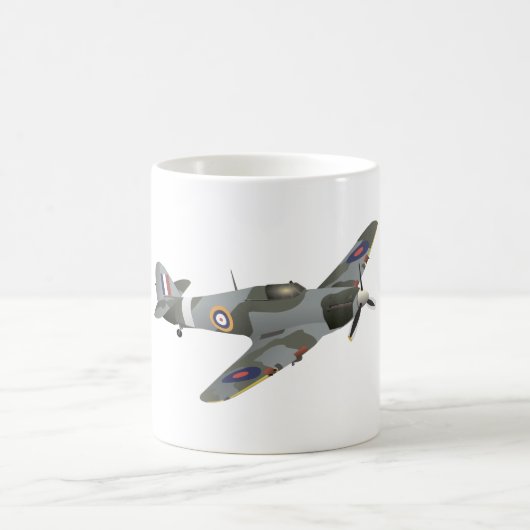 Hurrikan WW2-Kämpfer Kaffeetasse (Mittel)