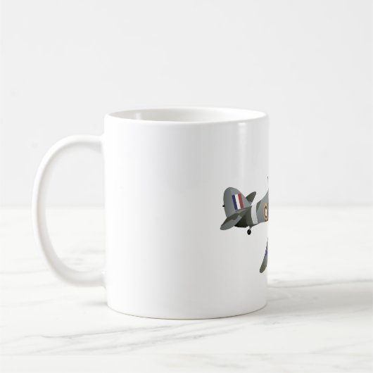 Hurrikan WW2-Kämpfer Kaffeetasse (Links)