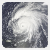 Hurrikane Bill Quadratischer Aufkleber (Vorderseite)