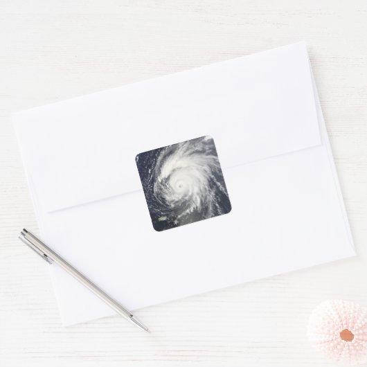 Hurrikane Bill Quadratischer Aufkleber (Umschlag)