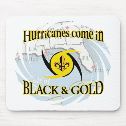 Hurrikane im Schwarzen u. im Gold Mousepad (Vorne)