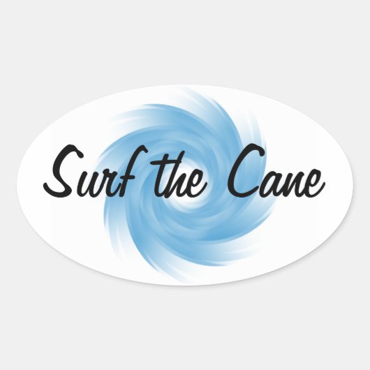 HURRIKANE-SICHERHEITSkleber (4) Ovaler Aufkleber (Vorderseite)