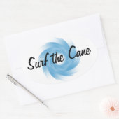 HURRIKANE-SICHERHEITSkleber (4) Ovaler Aufkleber (Umschlag)