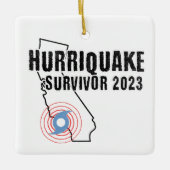 #Hurriquake Survivor 2023 Keramikornament (Vorderseite)