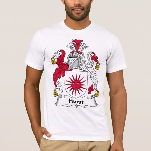 Hurst Familienwappen T-Shirt (Vorderseite)