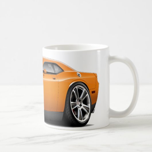 Hurst Herausforderer-Orangen-Auto Kaffeetasse (Rechts)