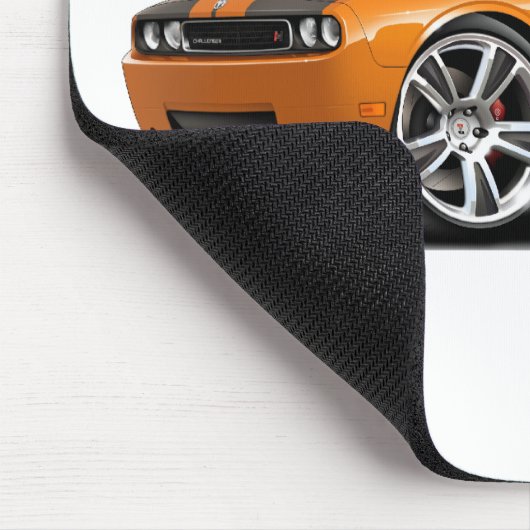 Hurst Herausforderer-Orangen-Auto Mousepad (Ecke)