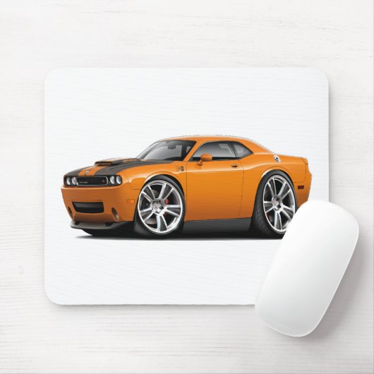 Hurst Herausforderer-Orangen-Auto Mousepad (Mit Mouse)