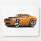 Hurst Herausforderer-Orangen-Auto Mousepad (Vorne)