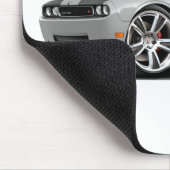 Hurst Herausforderer-Silber-Auto Mousepad (Ecke)