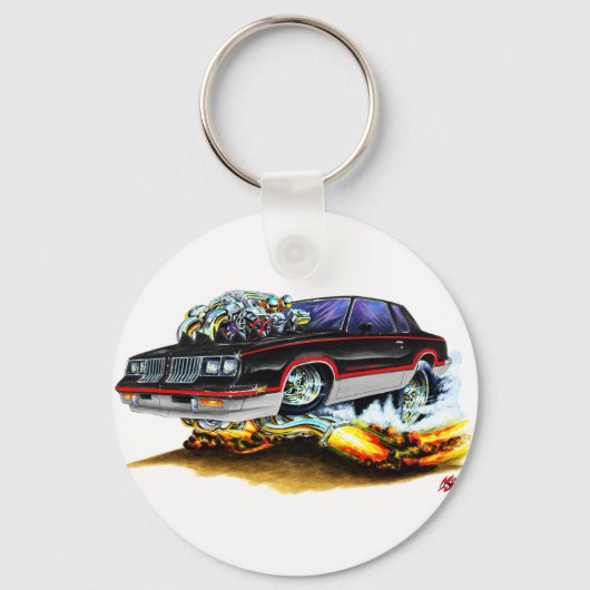 Hurst Olds Black-Gray Car 1984-88 Schlüsselanhänger (Vorderseite)