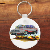 Hurst Olds Gray-Black Car 1984-88 Schlüsselanhänger (Vorderseite)