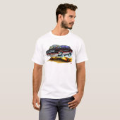 Hurst Olds Schwarz-Graues Auto 1984-88 T-Shirt (Vorne ganz)