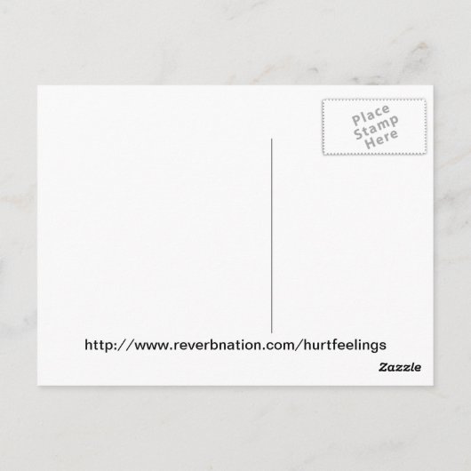 Hurt Gefühls Postcard Postkarte (Rückseite)
