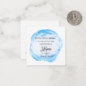 *~ Hurt Lifetime Wasserfarbquote AP62 Note Card Mitteilungskarte (Vorderseite/Rückseite Beispiel)