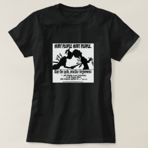 Hurt Menschen schaden Menschen Silhouette in Shirt