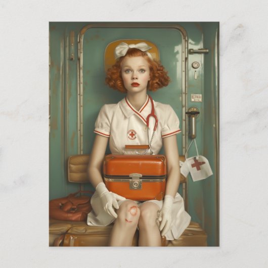 Hurt Nurse Postkarte (Vorderseite)