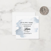 *~ Hurt Pain Slate Blue Quote AP62 Note Card Mitteilungskarte (Vorderseite/Rückseite Beispiel)