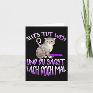 Hurt und Sie sagen lachen Familie Fibromyalgia Awa Karte