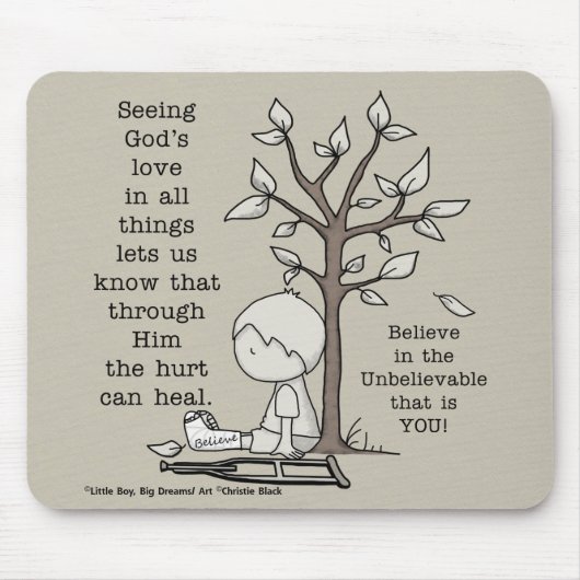 Hurts können heilen mousepad (Vorne)