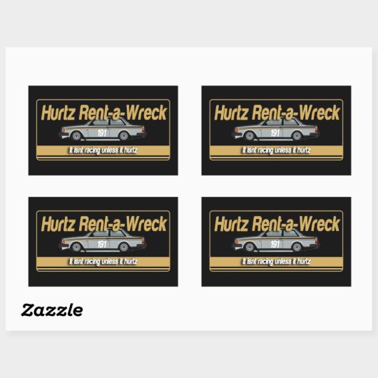 Hurtz Rent-a-Wreck Sticker (Blatt)