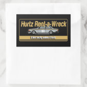 Hurtz Rent-a-Wreck Sticker (Tasche)