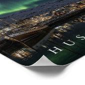 Húsavík Bucht Boote Island A4 Poster (Ecke)