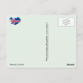 Húsavík, Island, Postkarte (Rückseite)
