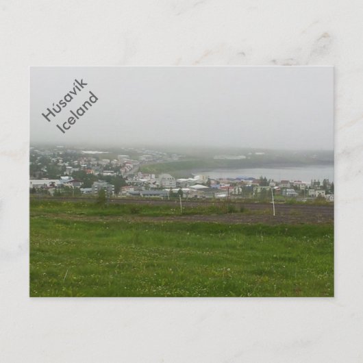 Húsavík, Island, Postkarte (Vorderseite)