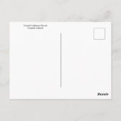 Husavik Lutheran Church, Island. Postkarte (Rückseite)