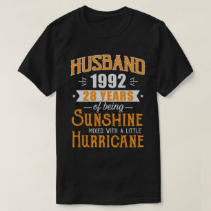 Husband 1992 Geschenk, 28 Jahre Hochzeit T-Shirt