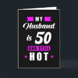 Husband 50 Geburtstagsgeschenk Karte<br><div class="desc">Husband 50. Geburtstagsgeschenk</div>