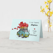 Husband: 70 Geburtstagsknochen Karte (Gelbe Blume)