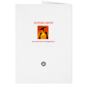 Husband Abstract Design Blue Birthday Card (Hinten)