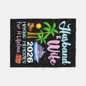 Husband &amp; Wife 2026 Making Memories For A Life Fleecedecke (Vorderseite (Horizontal))