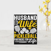 Husband & Wife Valentines Day Couple Ckleball Karte (Gelbe Blume)