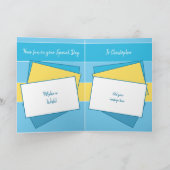 Husband an Ihrer blauen Geburtstagskarte Karte (Innenseite)