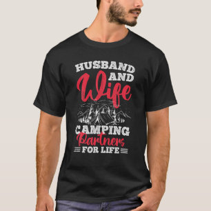 Husband And Wife Camping Partners For Life T-Shirt