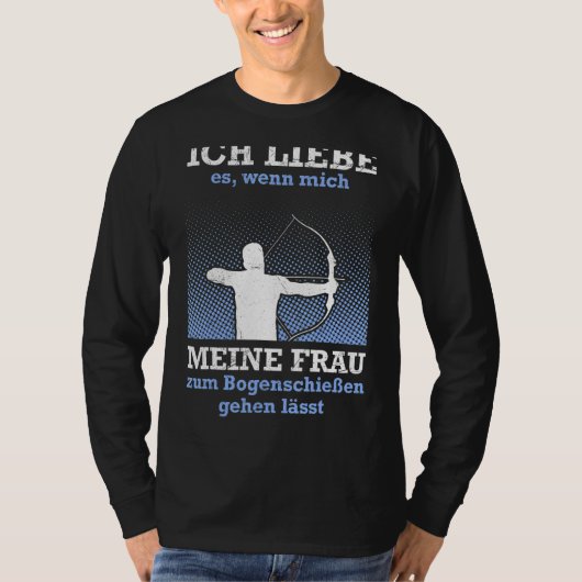 Husband Archer Vater Archery Men T-Shirt (Vorderseite)