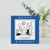 Husband Behalte gerne im Shape-Cartoon Karte (Stehend Vorderseite)