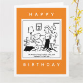 Husband behalte gerne in Form Cartoon Karte (Gelbe Blume)