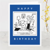 Husband behalte gerne in Form Cartoon Karte (Gelbe Blume)