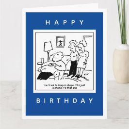 Husband behalte gerne in Form Cartoon Karte