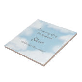 "Husband besser spät als nie" Custom Memorial Fliese (Seite)