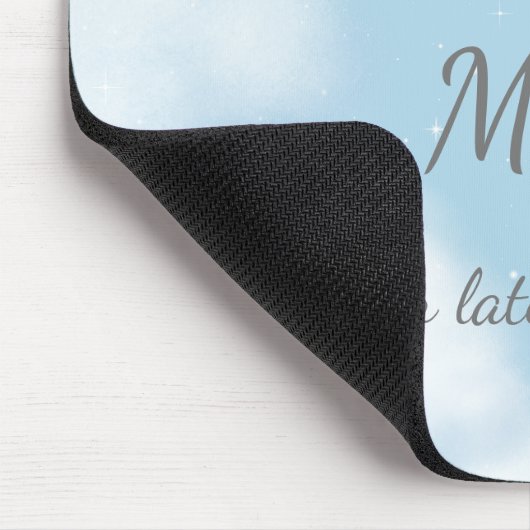 "Husband besser spät als nie" Funny Custom Mousepad (Ecke)