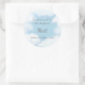 "Husband besser spät als nie" Funny Custom Runder Aufkleber (Tasche)