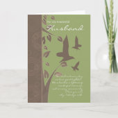 Husband birthday card - birthday greecard for for  karte (Vorderseite)